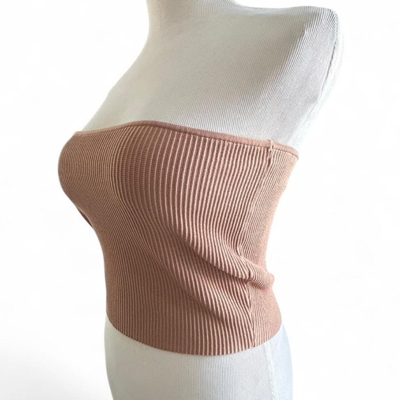 NWOT Kendall & Kylie nude stretch tube top - Picture 2 of 4